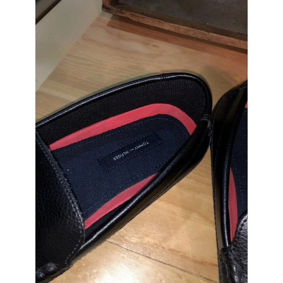 Tommy Hilfiger Men's Black Penny Loafer Shoes Size 10 Wide excellent condition - Picture 3 of 10